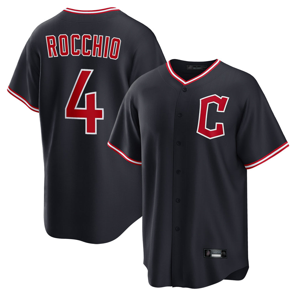 Cleveland Guardians #4 Brayan Rocchio Player Navy Fedasgoge Home Game Stitched Jerseys