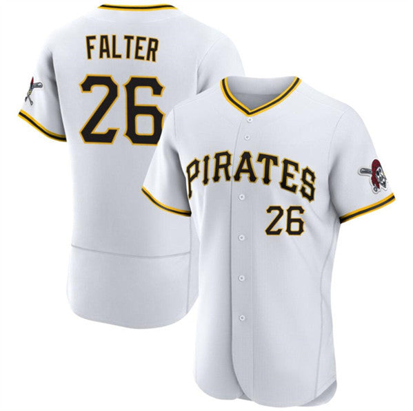 Pittsburgh Pirates #26 Bailey Falter White Fedasgoge Flex Base Stitched Jersey