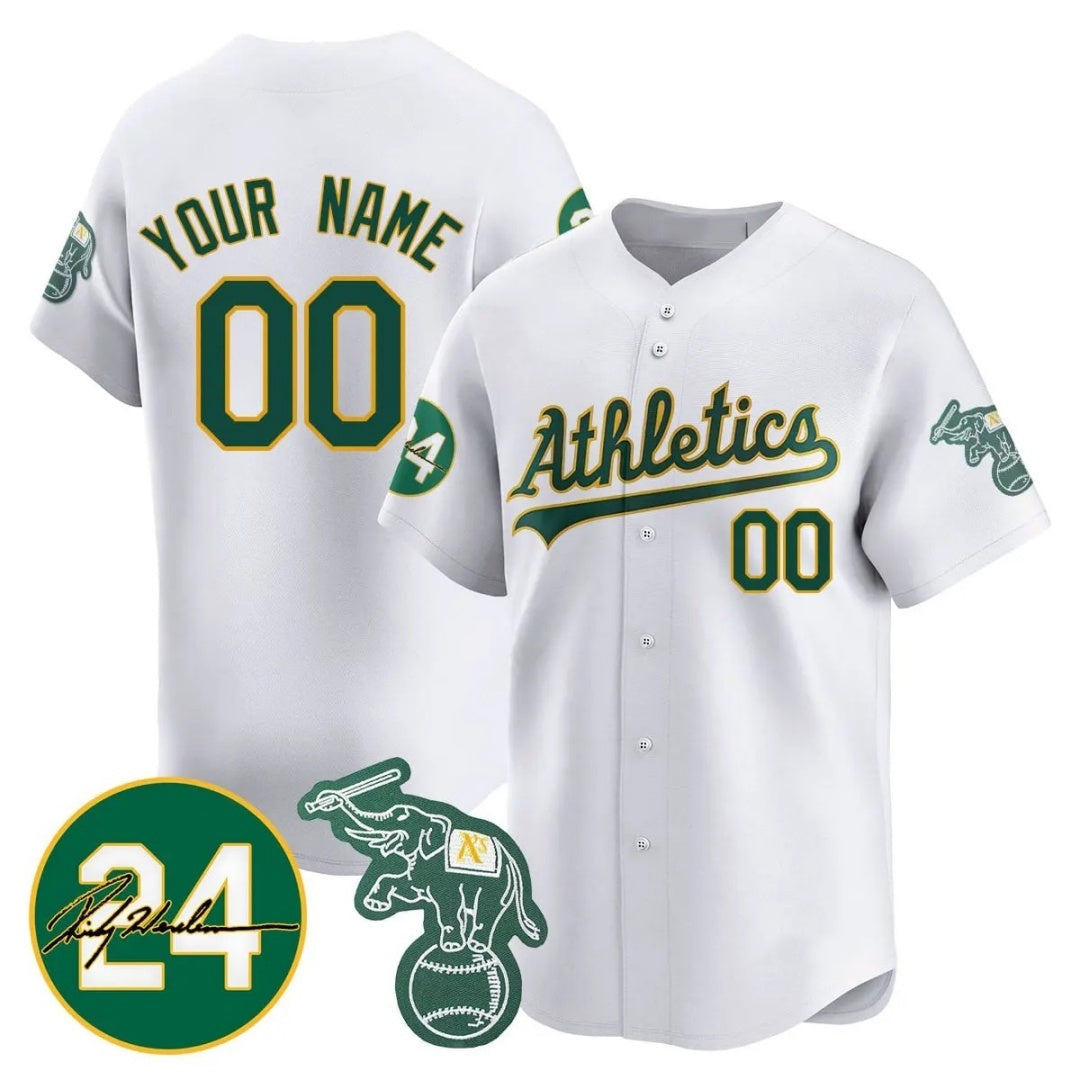 Custom Oakland Athletics White Fedasgoge Jersey - Personalized