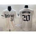 Detroit Tigers #20 Spencer Torkelson White Fedasgoge 'Motor Gothic Edition' Vapor Premier Limited Stitched Jersey