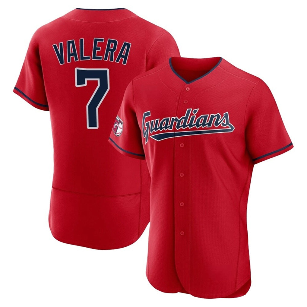 Cleveland Guardians #7 George Valera Player Red Fedasgoge Limited Elite Home Stitched Jerseys