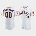Custom Houston Astros Active Player White Fedasgoge 60th Anniversary Flex Base Stitched Jersey