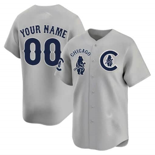 Custom Chicago Cubs Special Vapor Premier Limited Jersey V2 ¨C Gray Fedasgoge