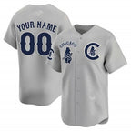 Custom Chicago Cubs Special Vapor Premier Limited Jersey V2 ¨C Gray Fedasgoge