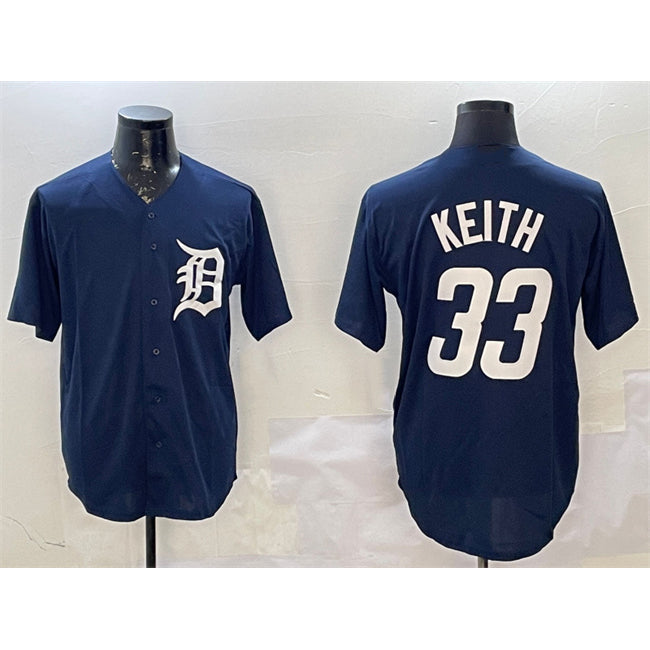 Detroit Tigers #33 Colt Keith Navy Fedasgoge Cool Base Stitched Jersey