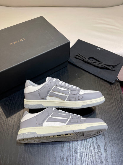 Amiri Leather Low-Top Fashion Sneakers - Casual Sports Shoes