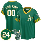 Custom Oakland Athletics Kelly Green Fedasgoge Road Cooperstown Jersey - Personalized