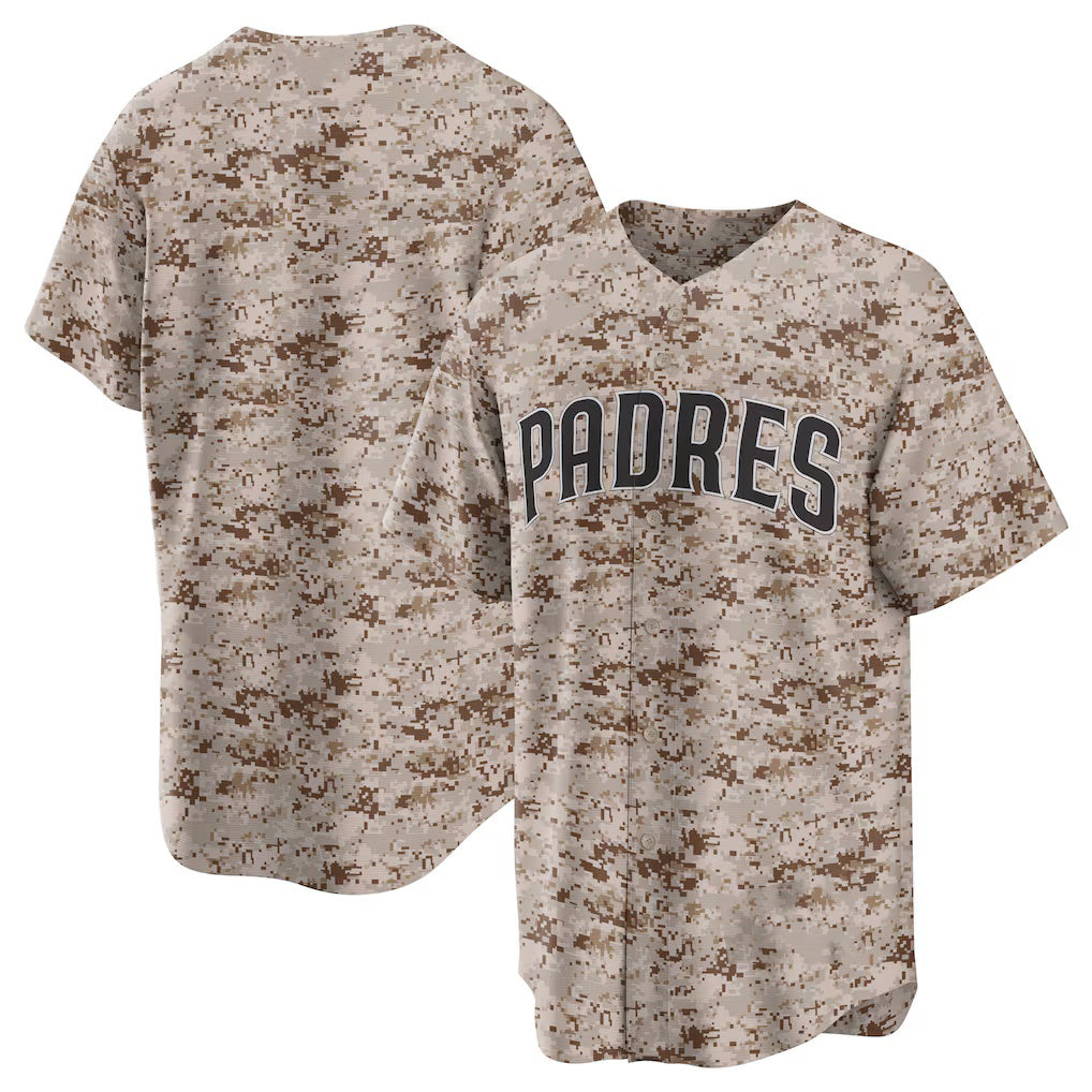 San Diego Padres Camo Fedasgoge USMC Alternate Replica Team Jersey