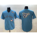 Toronto Blue Jays Team Big Logo Blue Fedasgoge 2025 World Series Home Cool Base Stitched Jersey