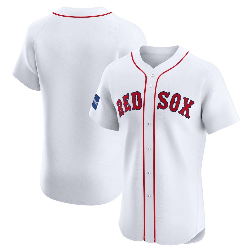 Boston Red Sox White Fedasgoge Home Elite Patch Jersey
