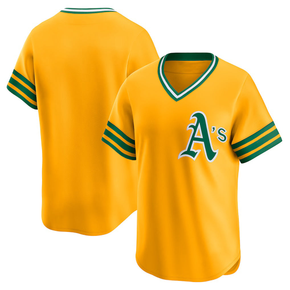 Oakland Athletics Gold Fedasgoge Cooperstown Collection Limited Jersey