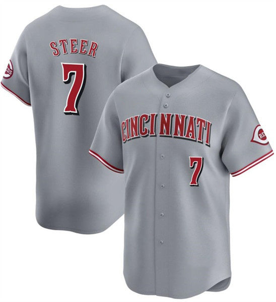 Cincinnati Reds #7 Spencer Steer Red Fedasgoge Cool Base Stitched Jersey