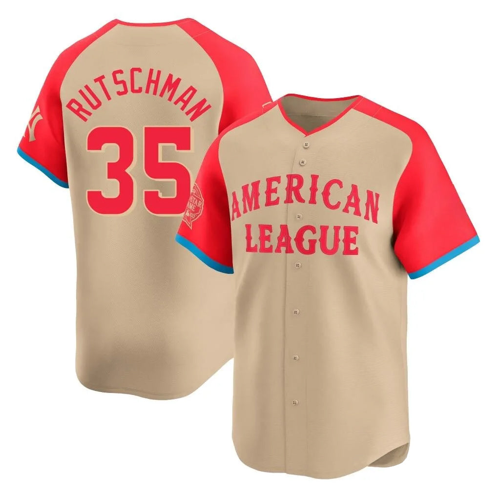 Baltimore Orioles #35 Adley Rutschman Player Cream Fedasgoge American League All-Star Limited Home Game Stitched Jerseys