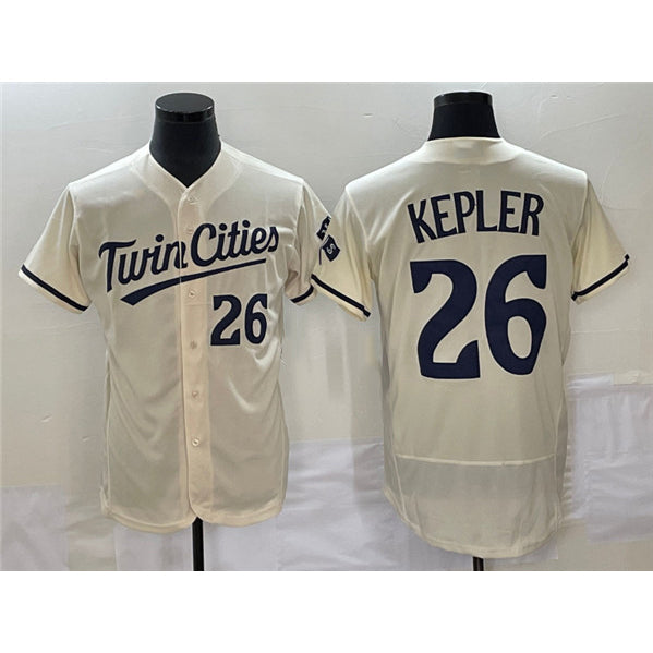 Minnesota Twins #26 Max Kepler Cream Fedasgoge Flex Base Stitched Jersey