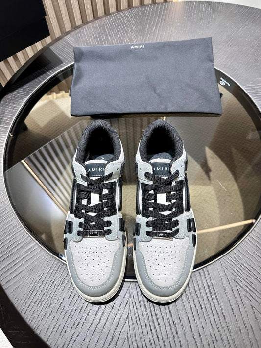 Amiri Leather Low-Top Fashion Sneakers - Casual Sports Shoes