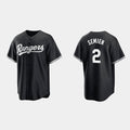 Texas Rangers #2 Marcus Semien Black Fedasgoge Cool Base Stitched Jersey