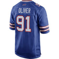 B.Bills #91 Ed Oliver Royal Fedasgoge Team Game Player Jersey