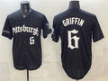 Pittsburgh Pirates #6 Konnor Griffin Black Fedasgoge 'Gothic Steel City Edition' Vapor Limited Stitched Jersey