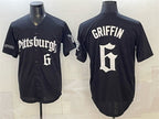 Pittsburgh Pirates #6 Konnor Griffin Black Fedasgoge 'Gothic Steel City Edition' Vapor Limited Stitched Jersey