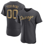 Custom Chicago White Sox Active Player Charcoal Fedasgoge 2022 All-Star Flex Base Stitched Jersey