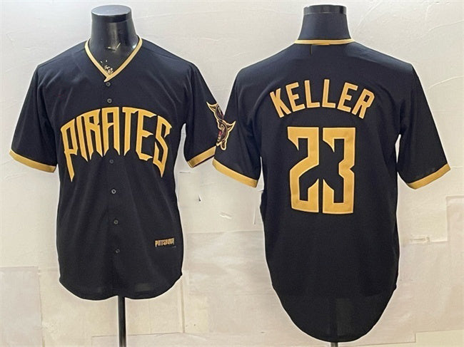 Pittsburgh Pirates #23 Mitch Keller Black Fedasgoge 2026 City Connect Stadium Stitched Jersey