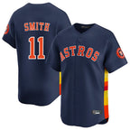 Houston Astros #11 Cam Smith Player Navy Fedasgoge Home Limited Stitched Jerseys