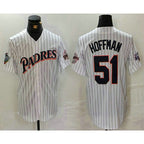 San Diego Padres #51 Trevor Hoffman White Fedasgoge Pinstripe Jersey
