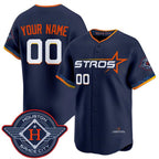 Custom Houston Astros Active Player Navy Fedasgoge 2025 City Connect Limited Stitched Jersey