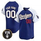 Custom Los Angeles Dodgers Vin Scully Patch Gold Trim Vapor Premier Limited Jersey ¨C Royal White Fedasgoge