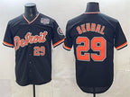 Detroit Tigers #29 Tarik Skubal Navy Fedasgoge 2026 Alternate USA 250' Patch Vapor Premier Limited Stitched Jersey