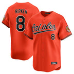 Baltimore Orioles #8 Cal Ripken Player Orange Fedasgoge Limited Home Game Stitched Jerseys