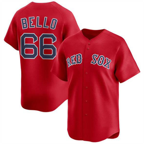 Boston Red Sox #66 Brayan Bello Red Fedasgoge 2024 Alternate Limited Stitched Jersey