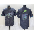 Tampa Bay Rays #15 Josh Lowe Charcoal Fedasgoge 2024 City Connect Limited Stitched Jersey