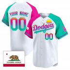 Custom Los Angeles Dodgers 2024 Los Angeles City Style Vapor Premier Limited Jersey ¨C White Fedasgoge