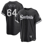 Chicago White Sox #64 Shane Smith Player Black Fedasgoge City Connect Home Game Stitched Jerseys