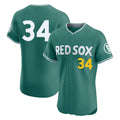 Boston Red Sox #34 David Ortiz Player Green Fedasgoge City Connect Limited Elite Home Game Stitched Jerseys1