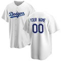 Custom Los Angeles Dodgers White Fedasgoge Home Replica Jersey