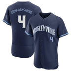 Chicago Cubs #4 Pete Crow-Armstrong Player Navy Fedasgoge City Connect Limited Elite Home Stitched Jerseys