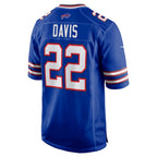 B.Bills #22 Ray Davis Royal Fedasgoge Game Jersey