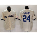 Los Angeles Dodgers #24 Kobe Bryant Cream Fedasgoge 2024 City Connect Limited Stitched Jersey