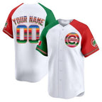 Custom Chicago Cubs Mexico Vapor Premier Limited Jersey ¨C White 2 Fedasgoge
