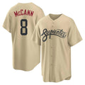 Arizona Diamondbacks #8 James McCann Player Tan Fedasgoge City Connect Home Game Stitched Jerseys