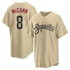 Arizona Diamondbacks #8 James McCann Player Tan Fedasgoge City Connect Home Game Stitched Jerseys