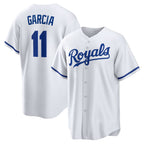 Kansas City Royals #11 Maikel Garcia White Fedasgoge Home Replica Jersey