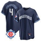 Chicago Cubs #4 Pete Crow-Armstrong Player Navy Fedasgoge 150th Anniversary City Connect Home Game Stitched Jerseys