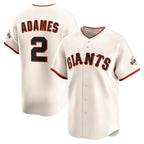 San Francisco Giants #2 Willy Adames Cream Fedasgoge Home Limited Player Jersey