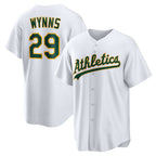 Oakland Athletics #29 Austin Wynns White Fedasgoge Home Replica Jersey