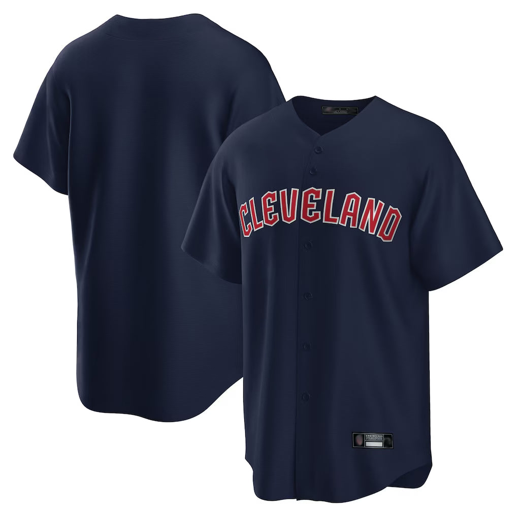 Cleveland Guardians Blank Player Navy Fedasgoge Game Home Stitched Jerseys