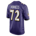 B.Ravens #72 Andrew Vorhees Purple Fedasgoge Team Game Jersey