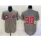Chicago Cubs #30 Kyle Tucker Gray Fedasgoge 2025 Tokyo Series Limited Stitched Jersey
